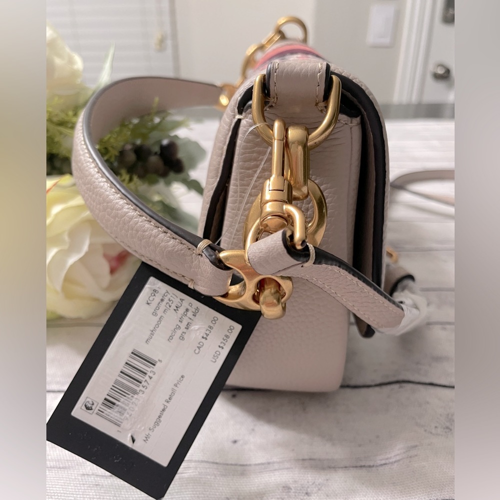 Kate Spade NewYork
Gramercy Racing Stripe Plaid Twill Fabric Small Flap … - Picture 8 of 13